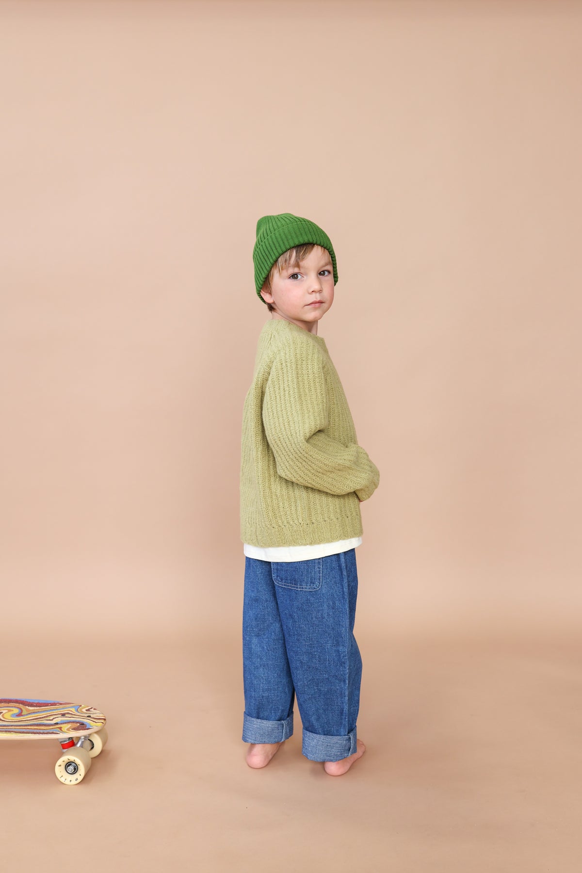 Merino Wool Pull Over - Sage - Child Boutique