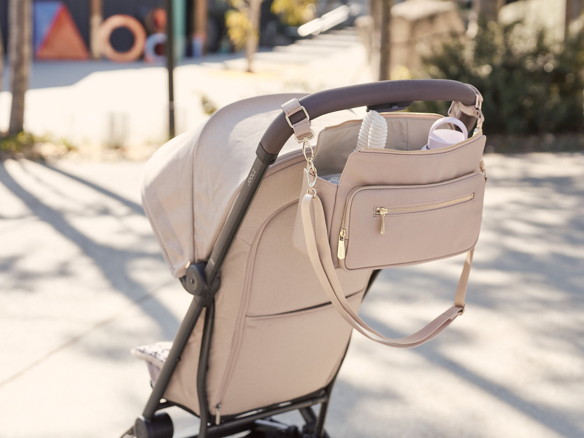 Multitasker Pram Caddy - Vegan Leather - Child Boutique