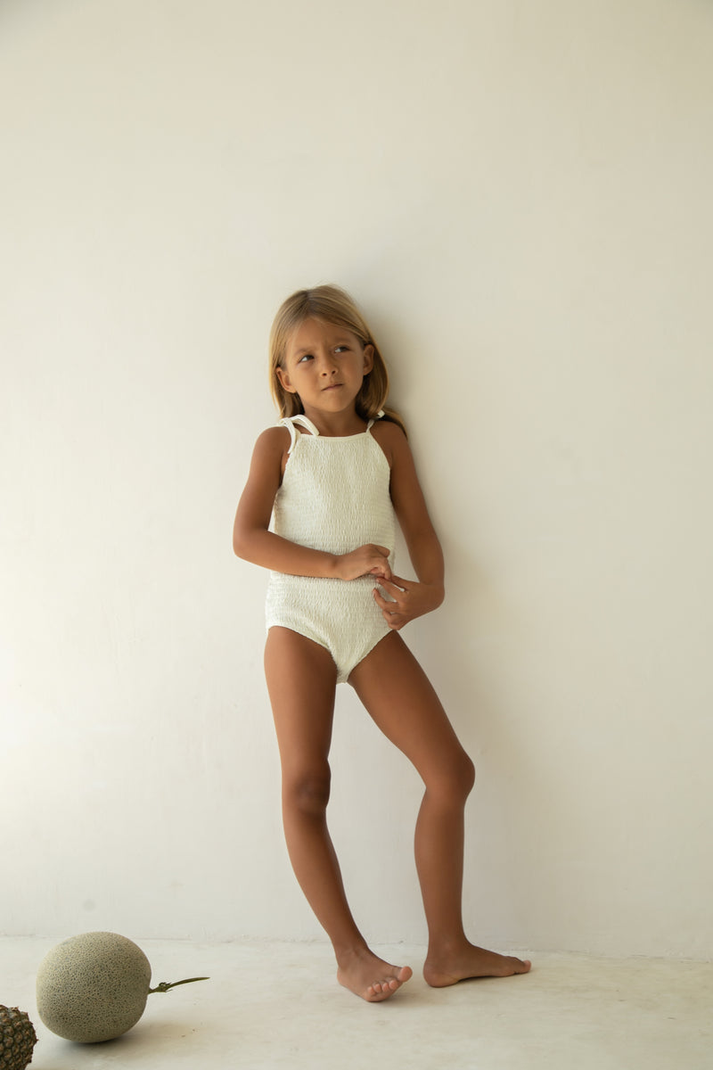 Meika one-piece Swimsuit - Off White - Child Boutique