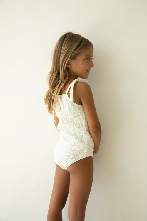 Meika one-piece Swimsuit - Off White - Child Boutique