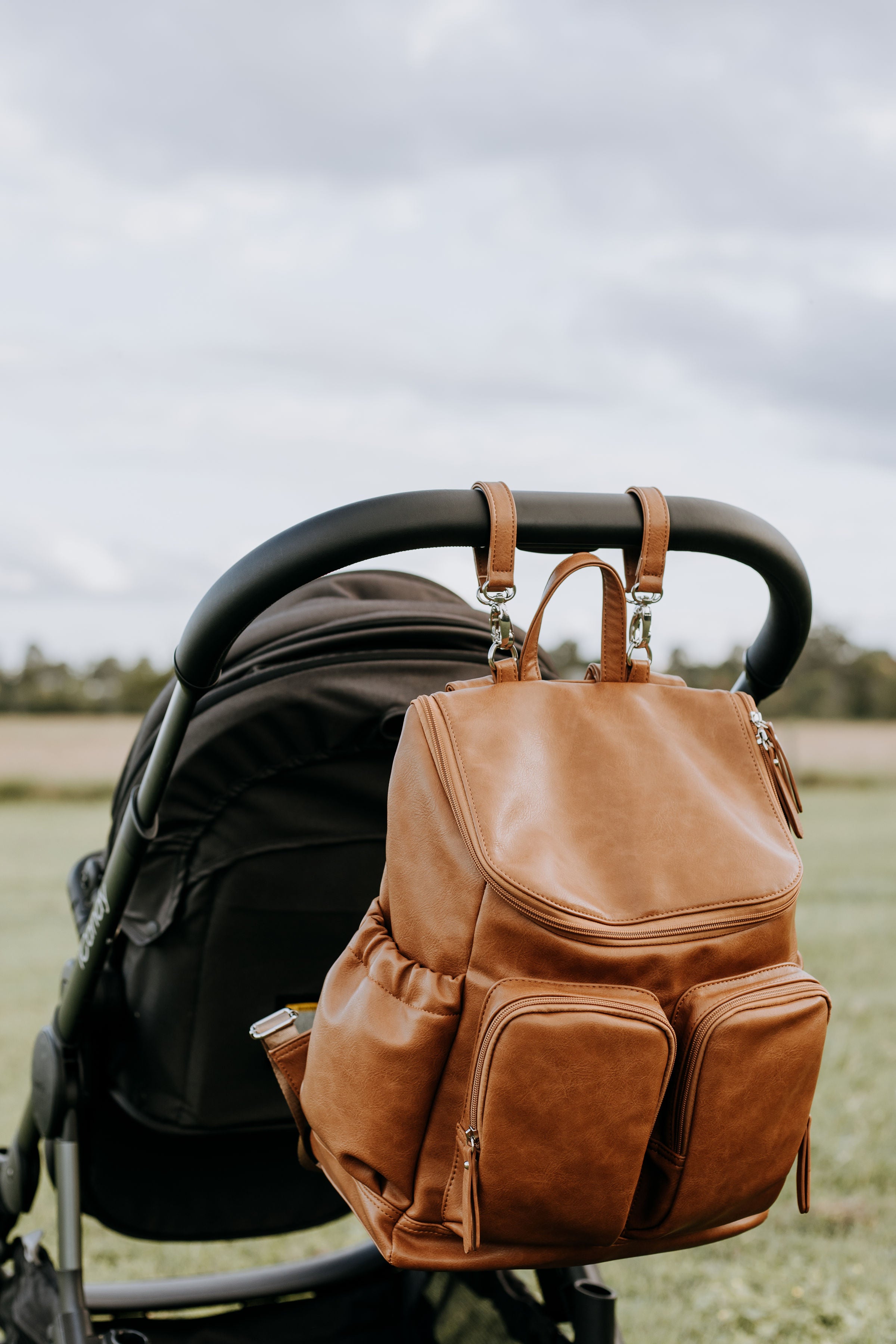 Tan best sale nappy backpack