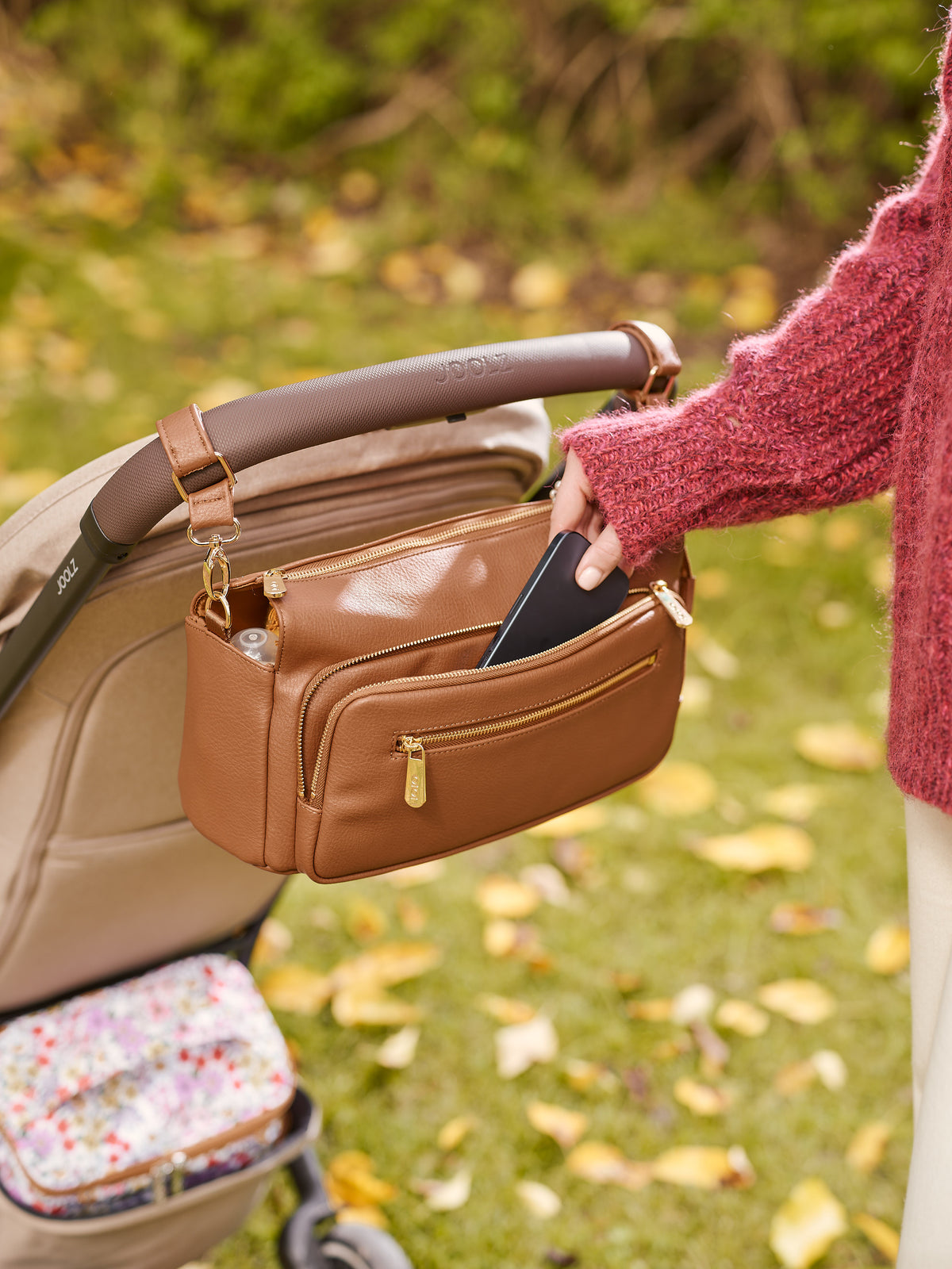 Multitasker Pram Caddy - Vegan Leather - Child Boutique