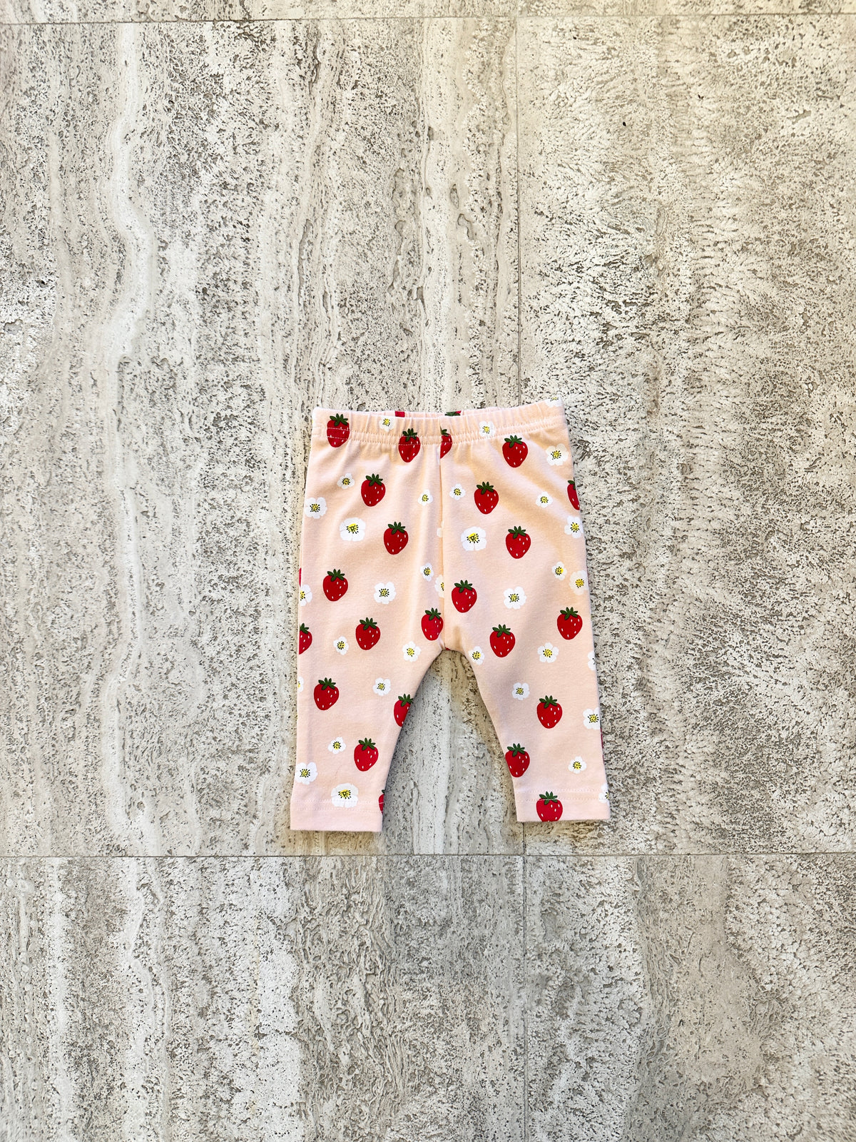 Strawberry + Flower Pants - 0-3m