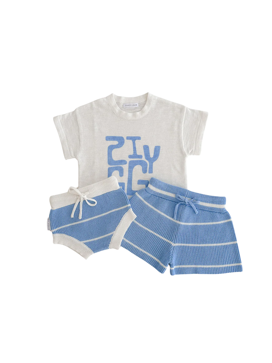 Ziggy Lou | Baby and Children's Clothing | River Stripe Knit Bloomers | Baby Boutique