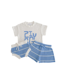 Ziggy Lou | Baby and Children's Clothing | River Stripe Knit Bloomers | Baby Boutique