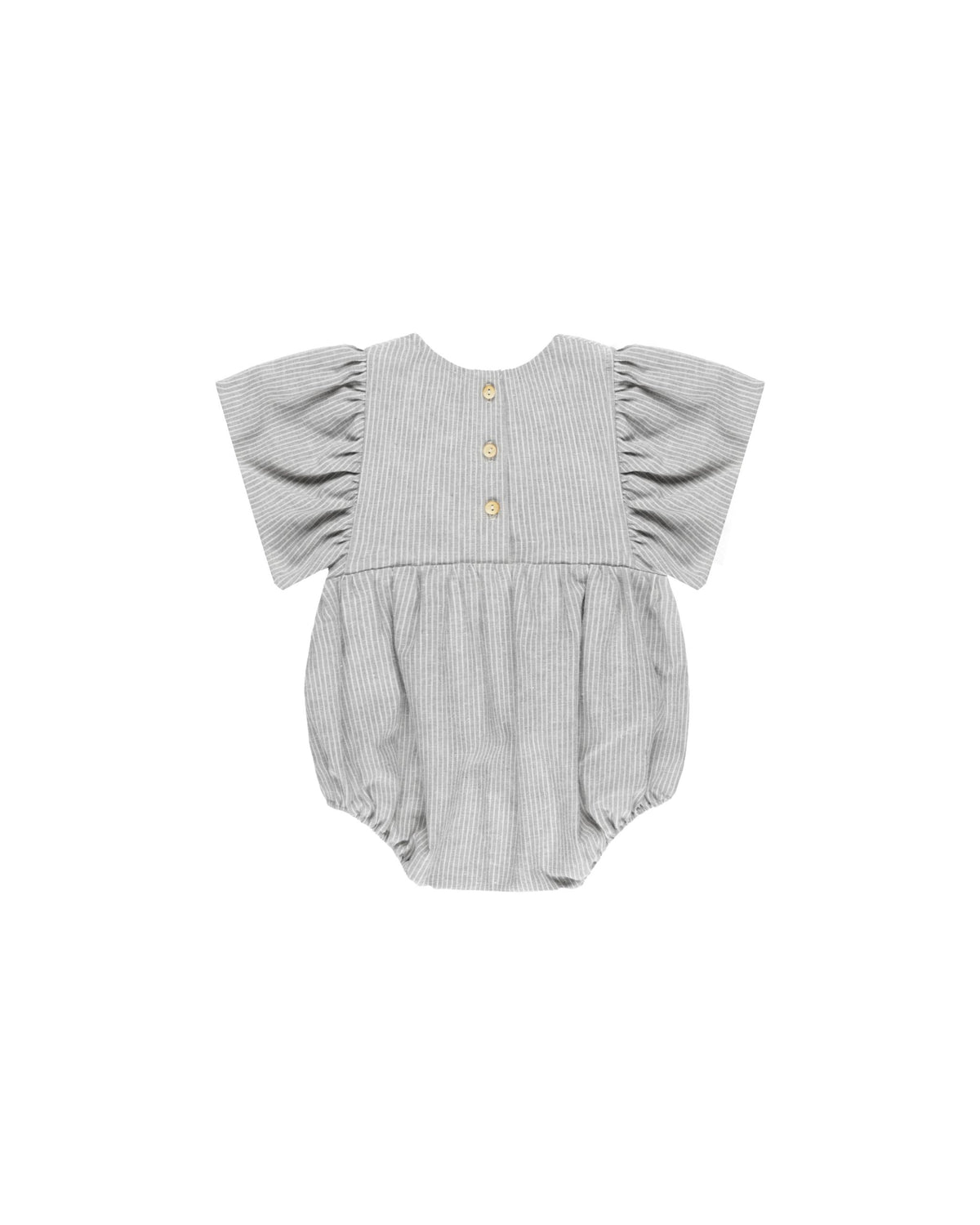 Kalea Romper - Blue Micro Stripe