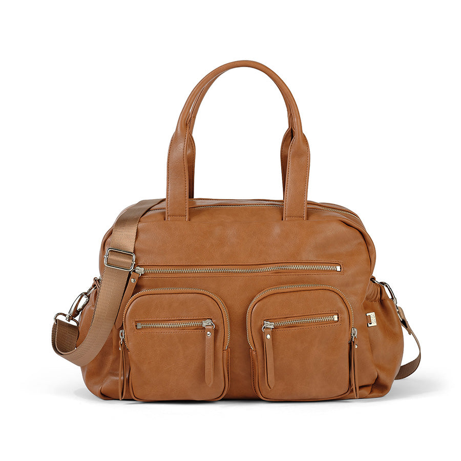 Carry All Nappy Bag - Vegan Leather Tan