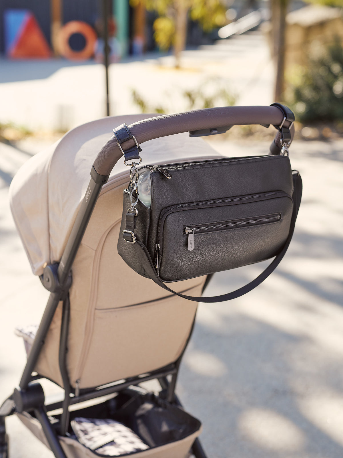 Multitasker Pram Caddy - Vegan Leather - Child Boutique