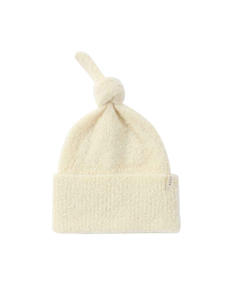 Boucle Knotted Hat - Milk  O/S - Child Boutique