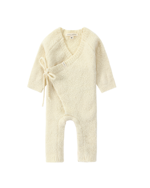 Boucle Wrap Onesie - Milk - Child Boutique