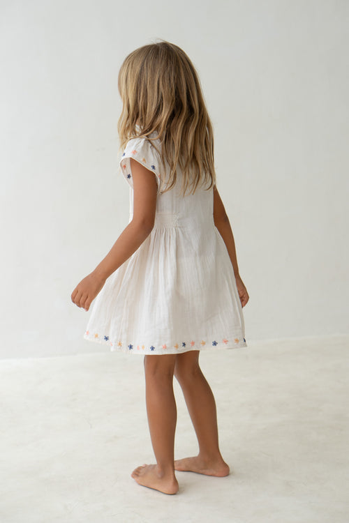 Blossom Dress - Embroidery Natural