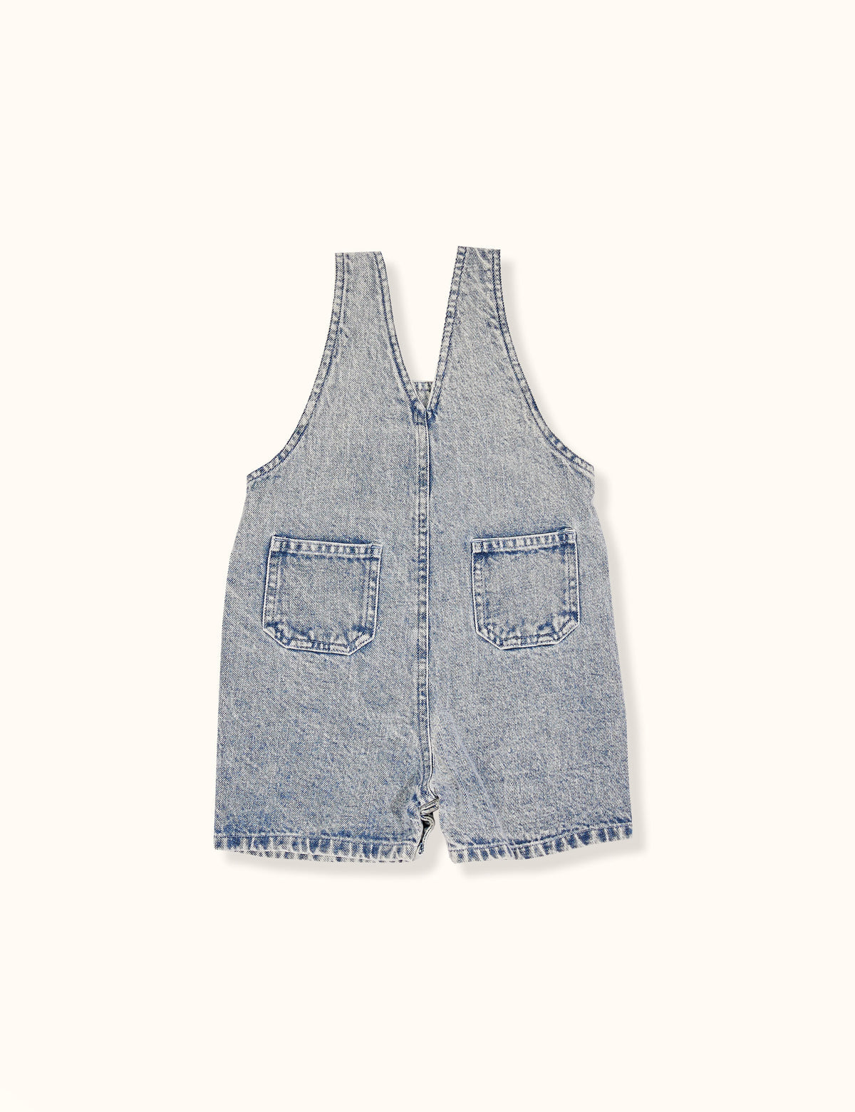 Burton Vintage Washed Denim Overalls - Light Denim