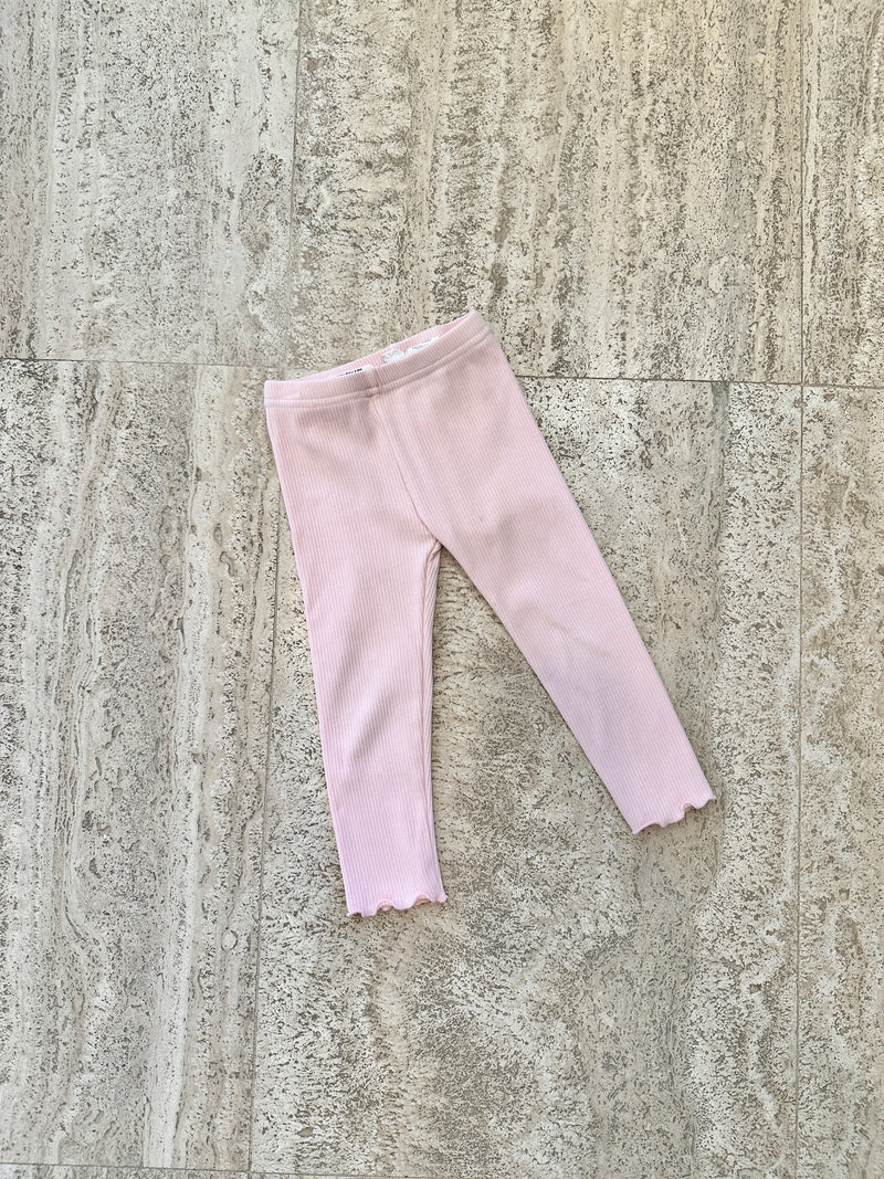 Essential Frill Legging - Light Pink  - 1Y - Child Boutique