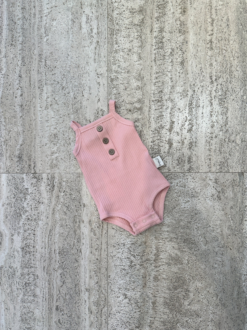 Pink Singlet Bodysuit - 3-6m - Child Boutique