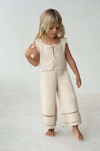 Crochet Vest - Ecru