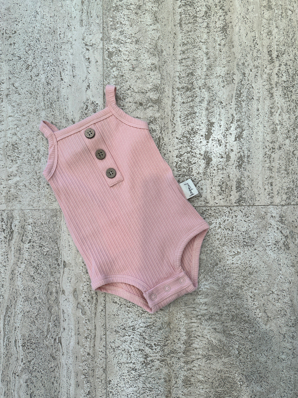 Pink Singlet Bodysuit - 3-6m - Child Boutique