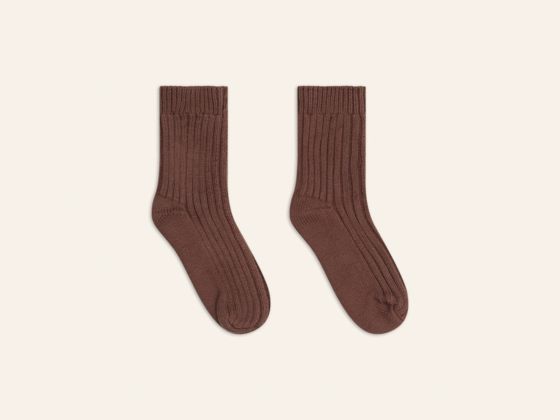Knit Socks - Cocoa - Child Boutique