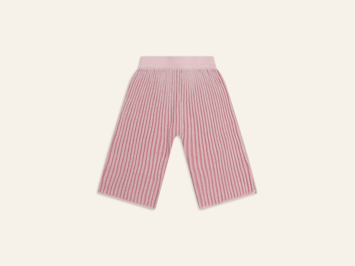 Essential Knit Pants - Strawberry Stripe - Child Boutique
