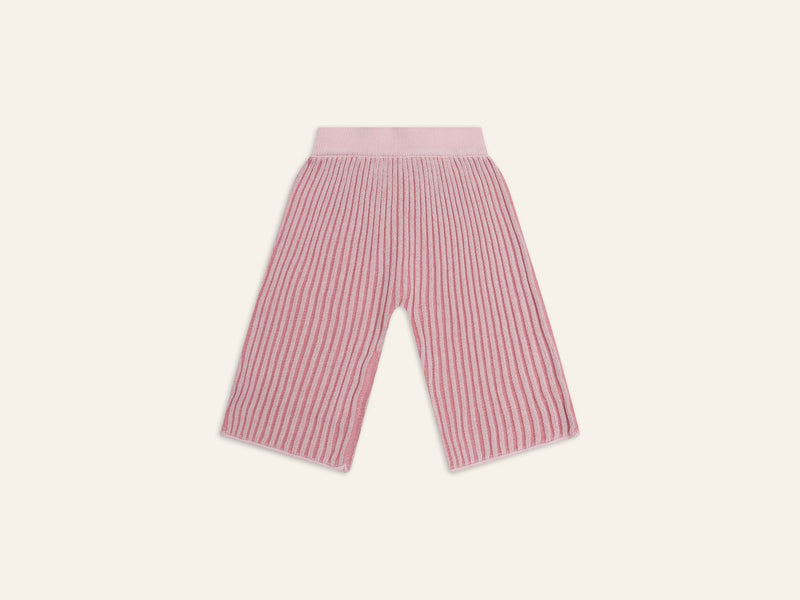 Essential Knit Pants - Strawberry Stripe - Child Boutique