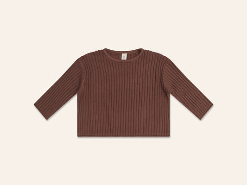 Essential Knit Jumper - Cocoa - Child Boutique