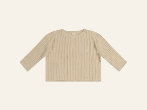 Essential Knit Jumper - Biscuit - Child Boutique