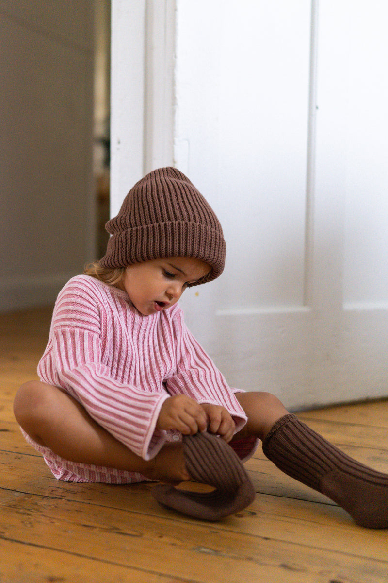 Knit Socks - Cocoa - Child Boutique