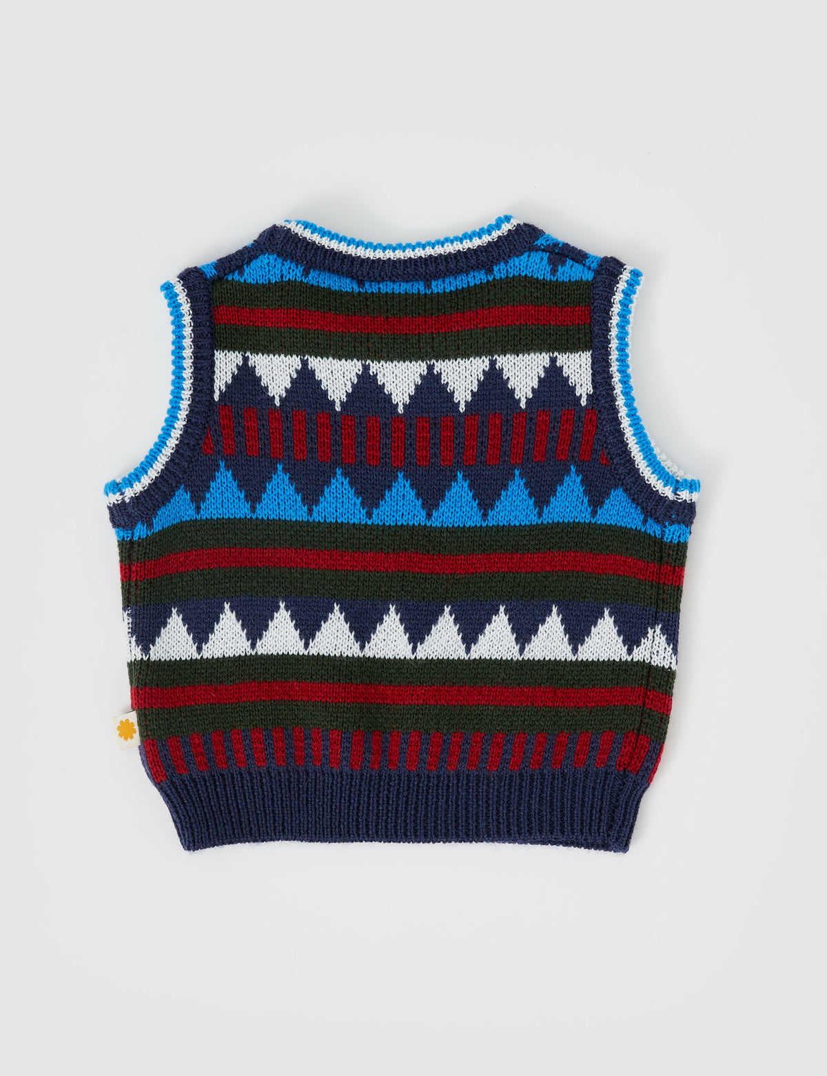 Darcy Sweater Vest - Navy Multi - Child Boutique
