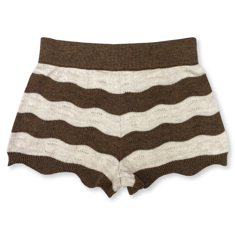 Summer Knit Short - Mud/Milk - Child Boutique
