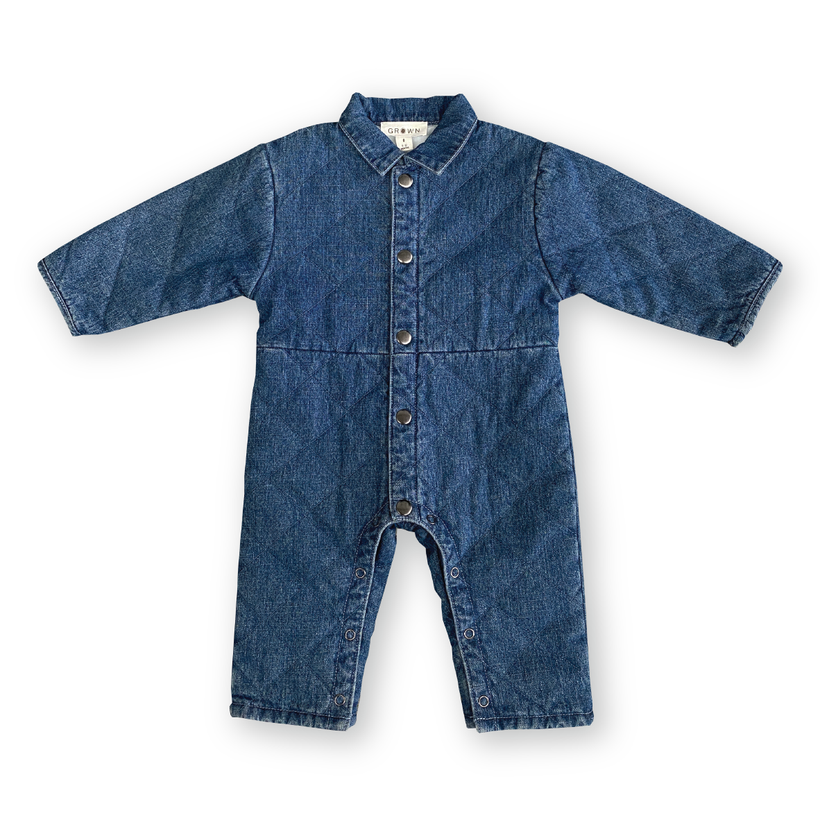 Quilted Hemp Denim Boiler Suit - Denim - Child Boutique