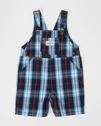 Burton Cotton Overalls - Blue Check - Child Boutique