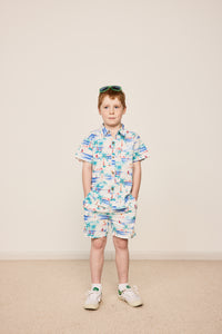 Noah Cotton Shorts - Paradise White - Child Boutique