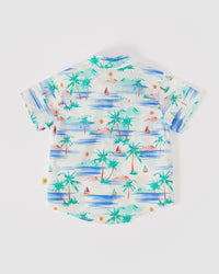 Holiday Cotton Shirt - Paradise White - Child Boutique