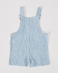 Taylor Cotton Linen Overall - Blue Stripe - Child Boutique
