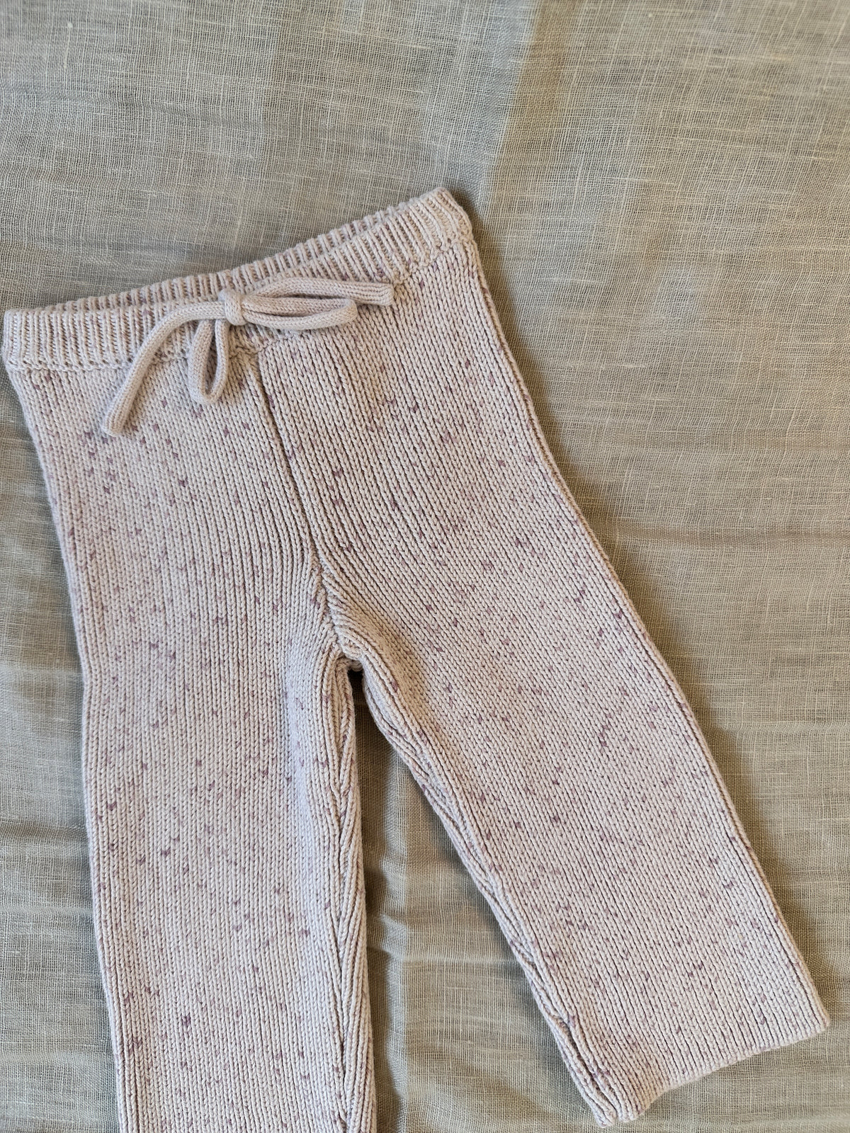 Lilac Fleck Knit Pants - 3-6m - Child Boutique