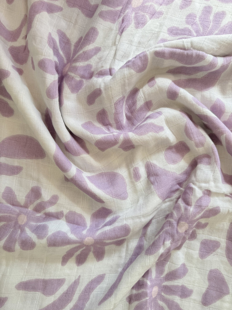 Lilac Flower Wrap - Swaddle