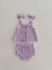 Ziggy Lou | Baby & Children's Clothing | Violet Knit Boomers | Baby Boutique