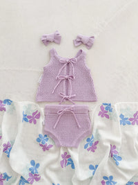 Knit Bloomers - Violet - Child Boutique