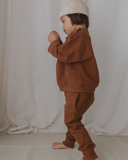 Fleece Jogger - Cinnamon - Child Boutique