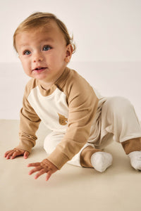 Organic Cotton Tao Sweatshirt Onepiece - Bronzed Leopard - Child Boutique