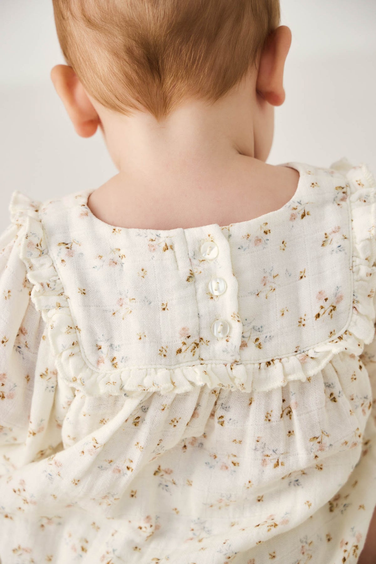 Organic Cotton Muslin Frances Playsuit - Nina Watercolour Floral - Child Boutique