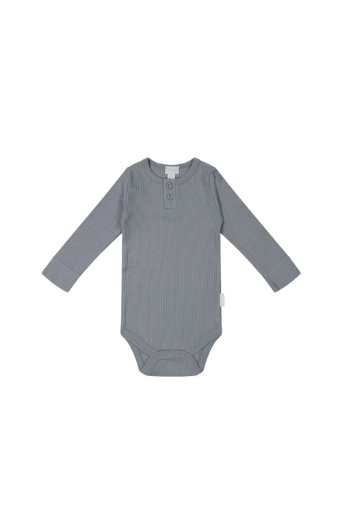Organic Cotton Modal Long Sleeve Bodysuit - Finch - Child Boutique