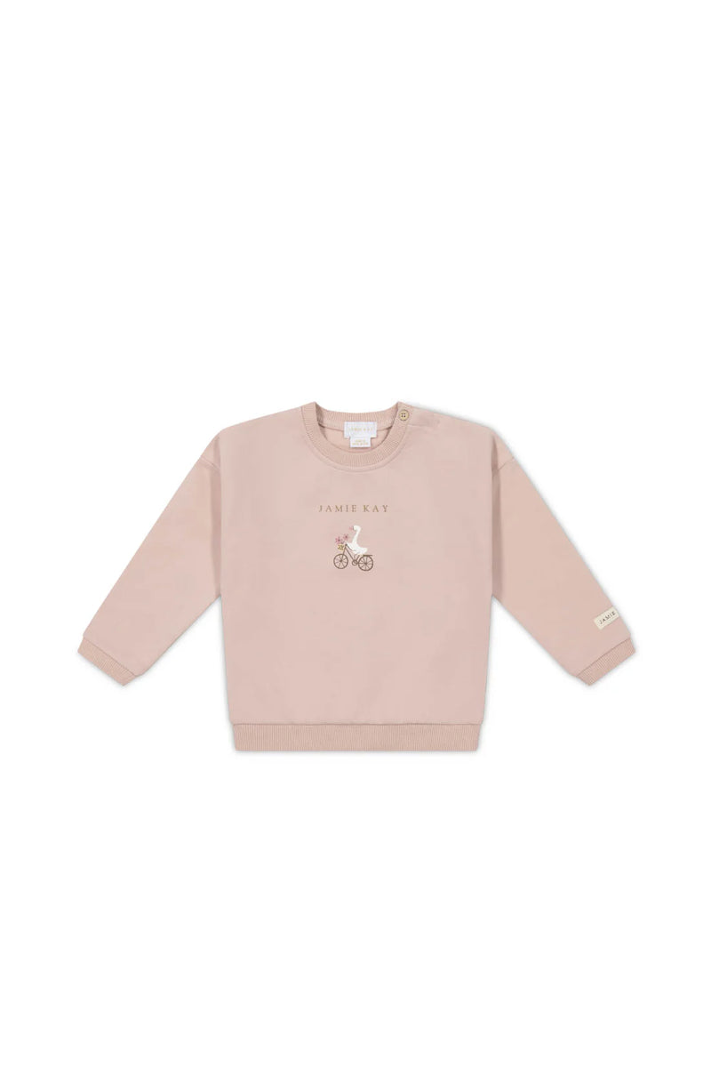 Organic Cotton Bobbie Sweatshirt - Gilly Dusky - Child Boutique