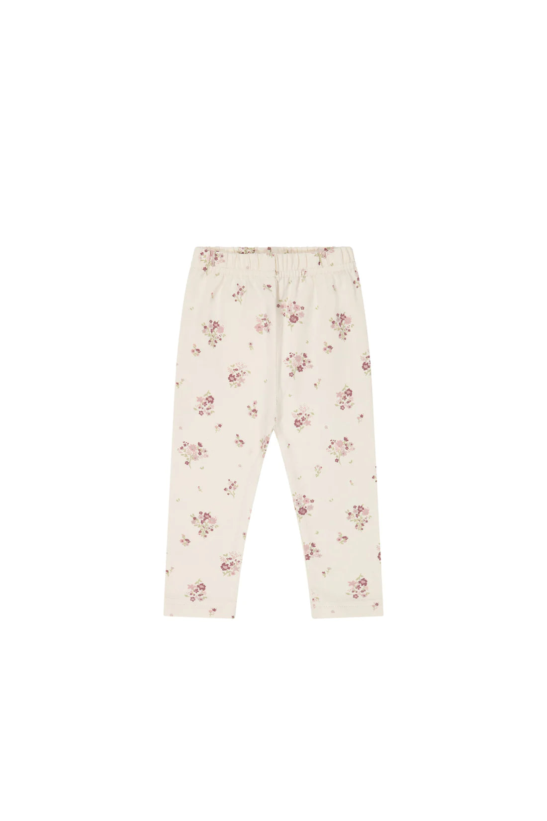 Organic Cotton Everyday Legging - Lauren Floral Tofu - Child Boutique