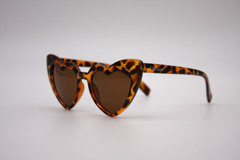 Gia Heart Sunglasses - Tortoise Shell