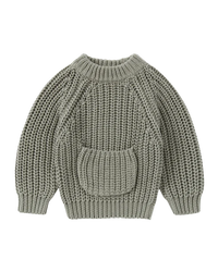 Knit Pullover - Gumleaf - Child Boutique