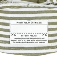 Legionnaire Sun Hat - Khaki Stripe