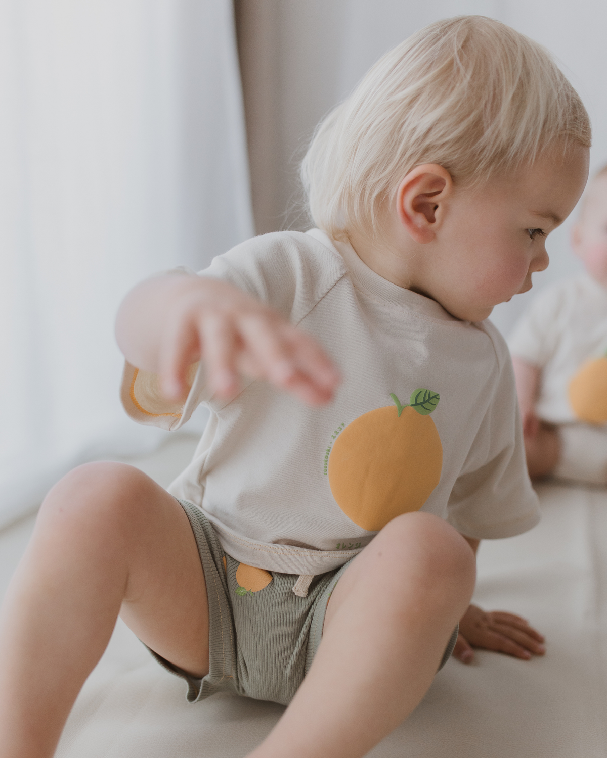 Organic Oversized Tee - Orange