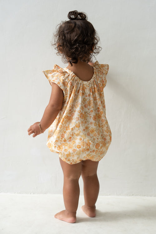 Opie Romper - Buttercup Print