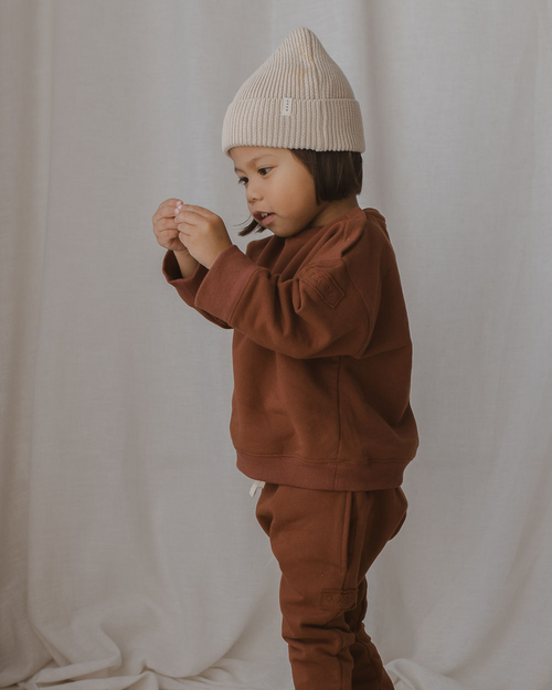 Fleece Pullover - Cinnamon - Child Boutique