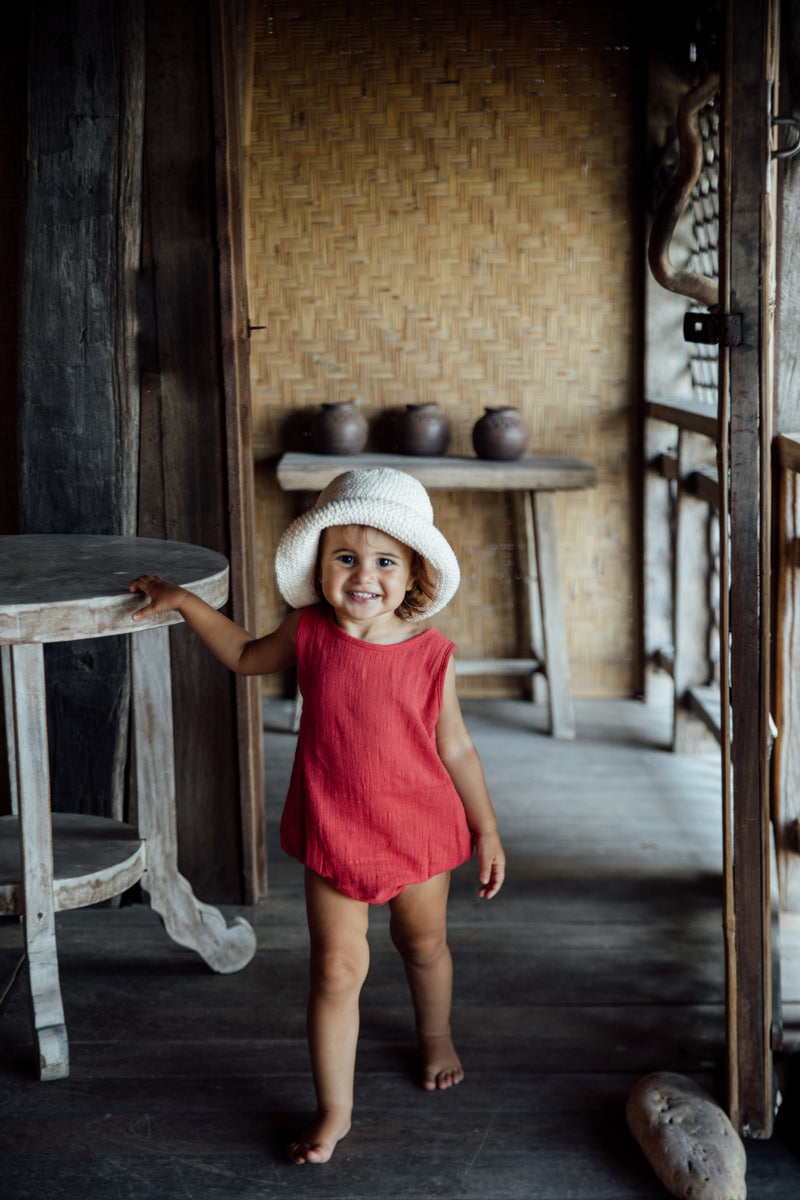 Crochet Hat - Natural - Child Boutique